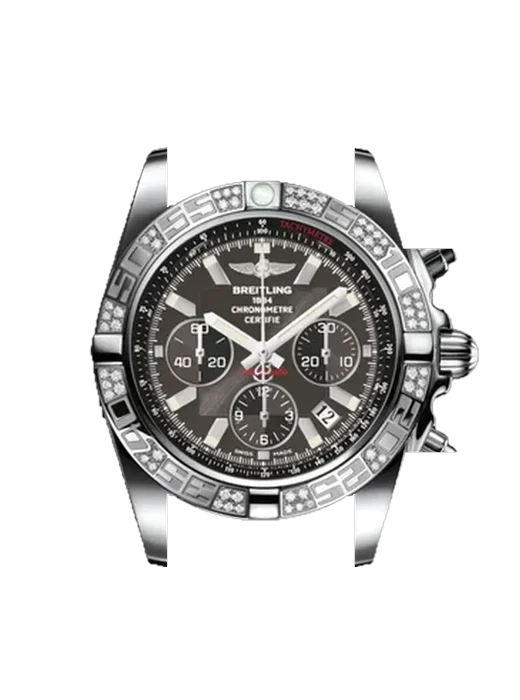 Chronomat B01 44 AB0110AA.M524.375A avec Bracelet de montre en cuir de veau vintage marron — Patine naturelle