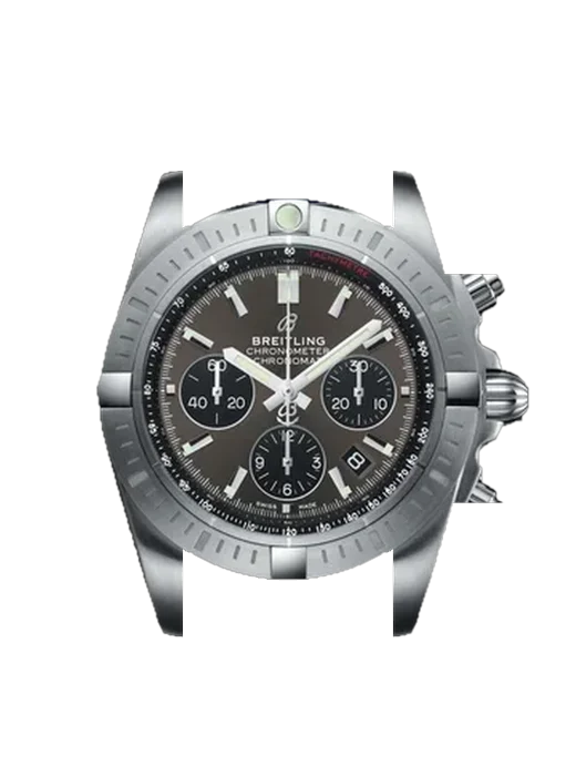 Chronomat B01 44 AB011510.F581.731P.A20BA.1 con Cinturino Vitello Vintage Marrone — Patina Naturale
