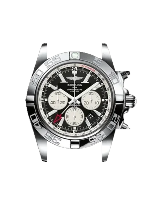 Chronomat B01 44 AB041012.BA69.135S con Cinturino Vitello Vintage Marrone — Patina Naturale