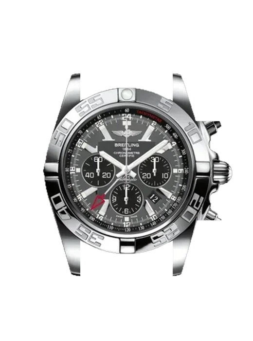 Chronomat B01 44 AB041012.F556.383A con Cinturino Vitello Vintage Marrone — Patina Naturale