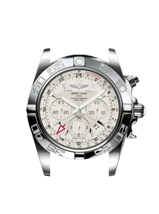 Chronomat B01 44 AB041012.G719.101X mit Vintage Kalbslederarmband Braun — Natürliche Patina