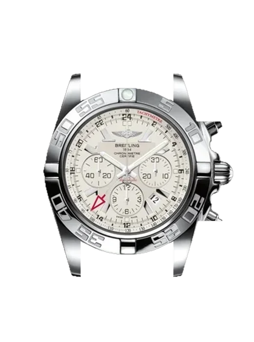 Chronomat B01 44 AB041012.G719.139S mit Vintage Kalbslederarmband Braun — Natürliche Patina
