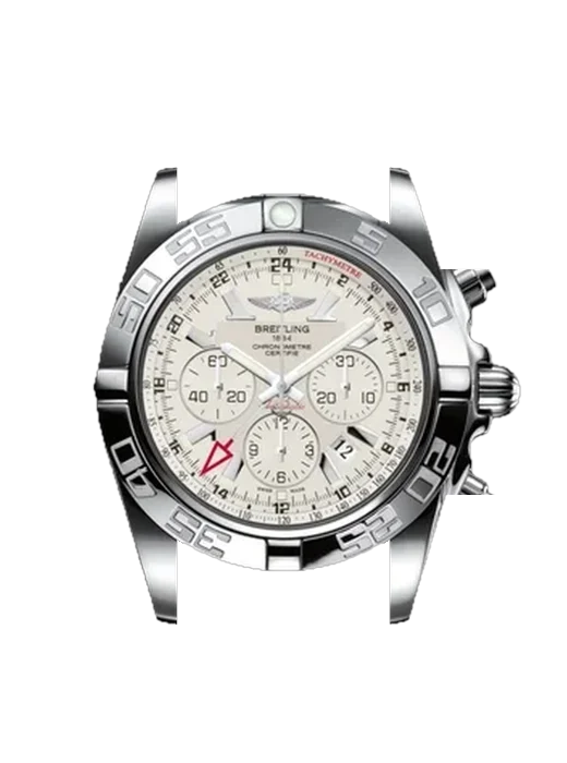 Chronomat B01 44 AB041012.G719.383A con Cinturino Vitello Vintage Marrone — Patina Naturale