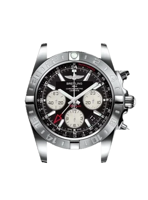 Chronomat B01 44 AB042011.BB56.375A avec Bracelet de montre en cuir de veau vintage marron — Patine naturelle