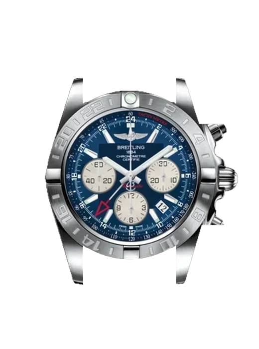 Chronomat B01 44 AB042011.C851.375A avec Bracelet de montre en cuir de veau vintage marron — Patine naturelle