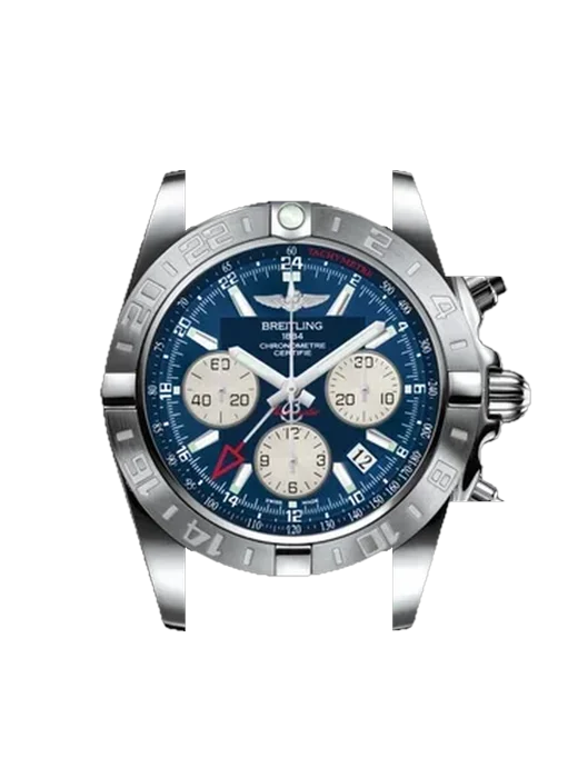 Chronomat B01 44 AB042011.C851.731P with Vintage Brown Calfskin Strap — Natural Patina