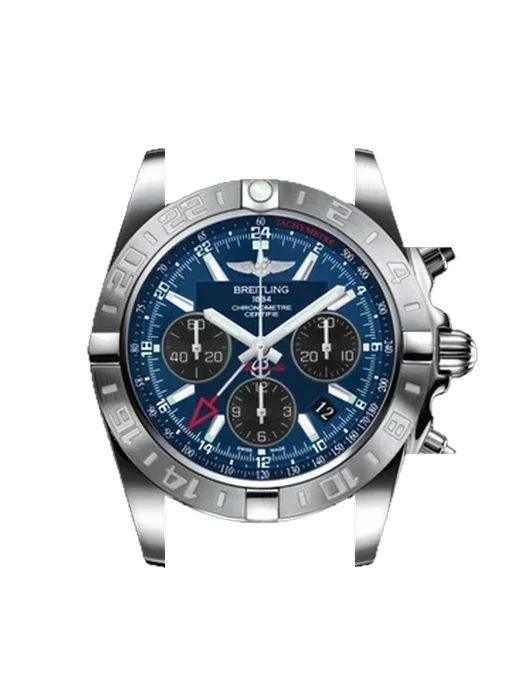 Chronomat B01 44 AB042011.C852.211S avec Bracelet de montre en cuir de veau vintage marron — Patine naturelle