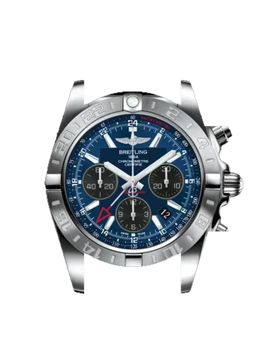 Chronomat B01 44 AB042011.C852.743P con Correa de piel de becerro vintage marrón — Patina natural