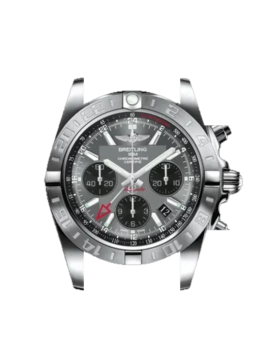 Chronomat B01 44 AB042011.F561.152S avec Bracelet de montre en cuir de veau vintage marron — Patine naturelle