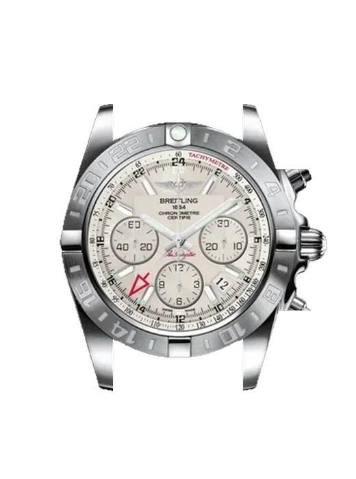 Chronomat B01 44 AB042011.G745.437X with Vintage Brown Calfskin Strap — Natural Patina
