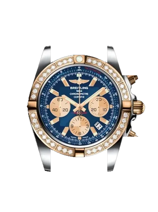 Chronomat B01 44 CB011053.C790.375C avec Bracelet de montre en cuir de veau vintage marron — Patine naturelle