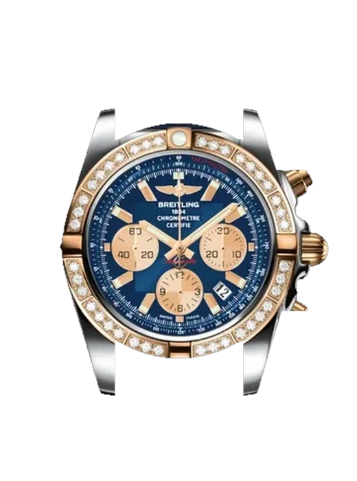 Chronomat B01 44 CB011053.C790.731P avec Bracelet de montre en cuir de veau vintage marron — Patine naturelle