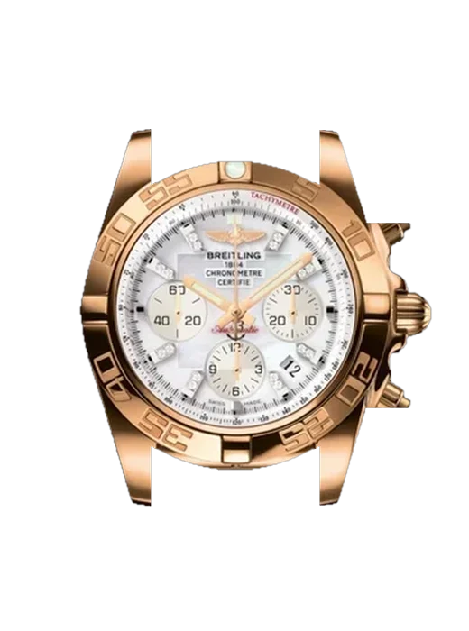Chronomat B01 44 HB011012.A698.375H avec Bracelet de montre en cuir de veau vintage marron — Patine naturelle
