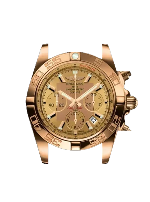 Chronomat B01 44 HB011012.H548.375H avec Bracelet de montre en cuir de veau vintage marron — Patine naturelle
