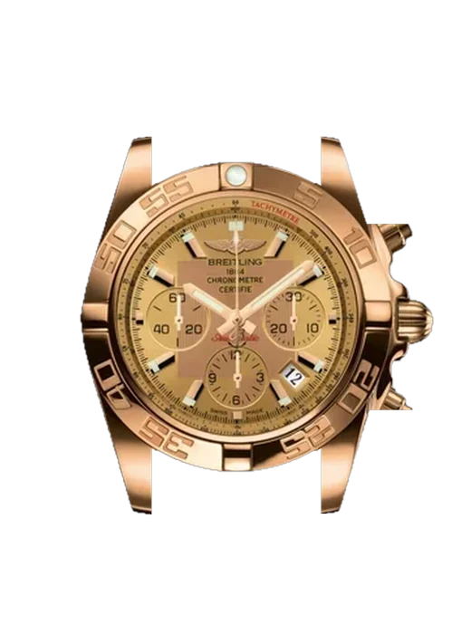 Chronomat B01 44 HB011012.H548.739P avec Bracelet de montre en cuir de veau vintage marron — Patine naturelle