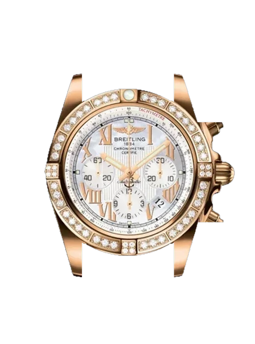 Chronomat B01 44 HB011059.A693.375H avec Bracelet de montre en cuir de veau vintage marron — Patine naturelle