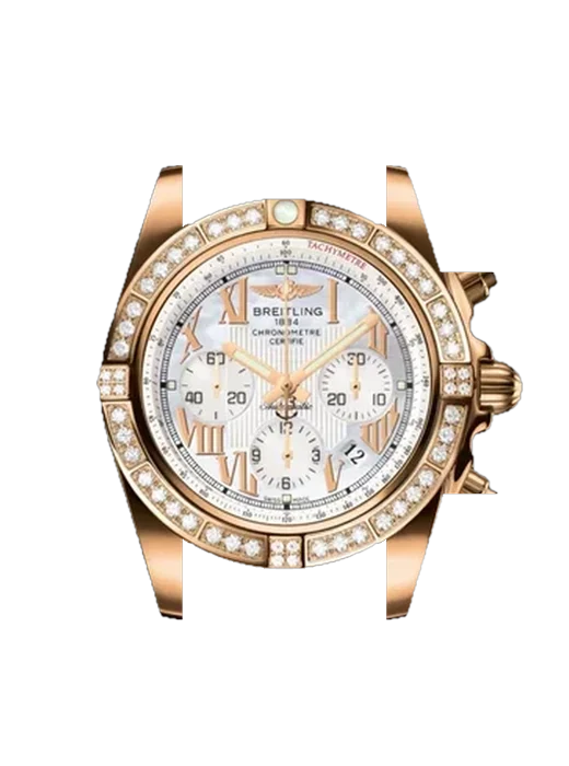Chronomat B01 44 HB011059.A693.735P avec Bracelet de montre en cuir de veau vintage marron — Patine naturelle