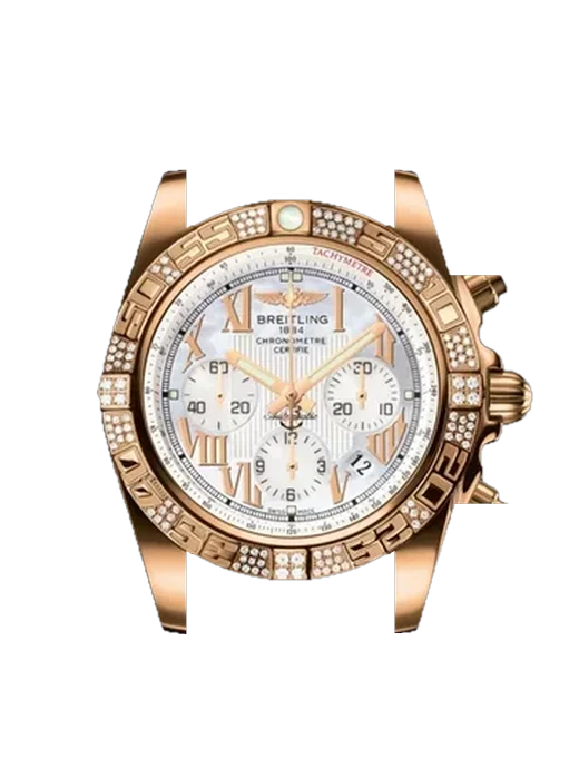 Chronomat B01 44 HB0110AE.A693.375H avec Bracelet de montre en cuir de veau vintage marron — Patine naturelle