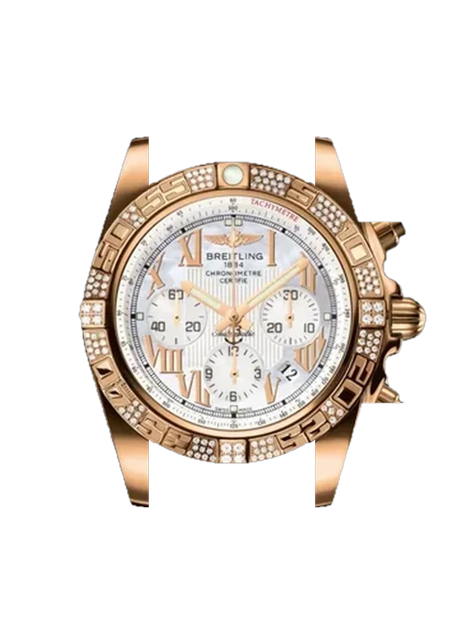 Chronomat B01 44 HB0110AE.A693.739P avec Bracelet de montre en cuir de veau vintage marron — Patine naturelle