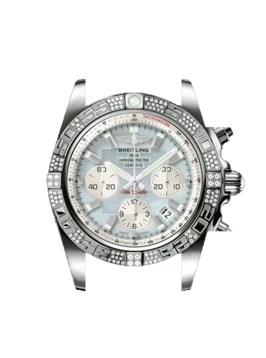 Chronomat B01 44 JB0110AE.G685.375J avec Bracelet de montre en cuir de veau vintage marron — Patine naturelle