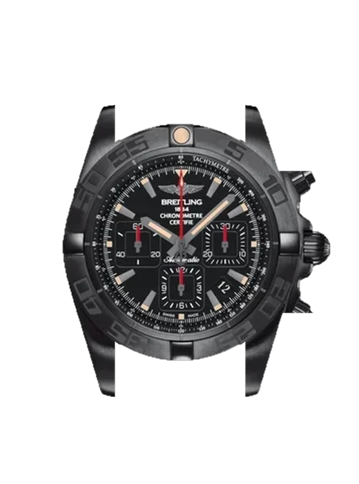 Chronomat B01 44 MB0111C3.BE35.253S con Cinturino Vitello Vintage Marrone — Patina Naturale