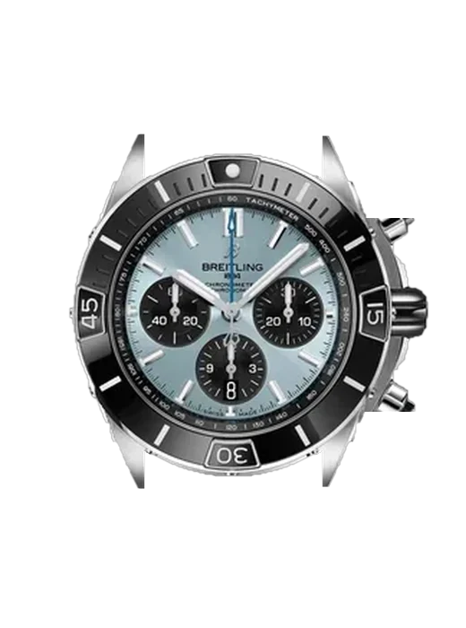 Chronomat B01 44 PB0136251C1S1 avec Bracelet de montre en cuir de veau vintage marron — Patine naturelle
