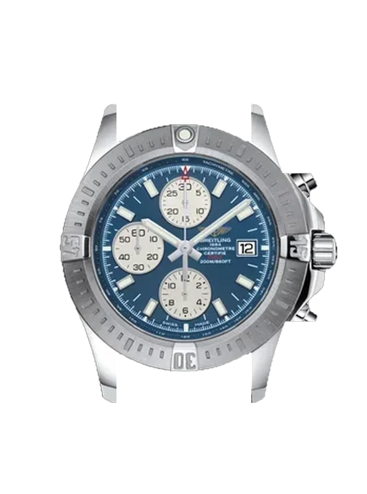 Colt A1338811/C914/227S/A20S.1 avec Bracelet de montre en cuir de veau vintage marron — Patine naturelle