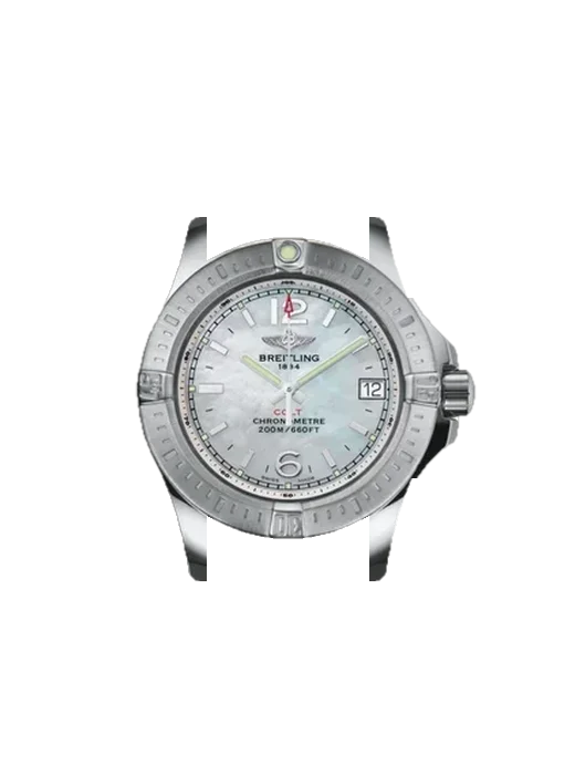 Colt A7738811/A770/235X/A14BA.1 avec Bracelet Saffiano Rouge Surpiqûres Écru