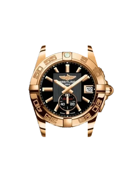 Galactic H3733012.BA54.120Z avec Bracelet de montre en cuir de veau vintage marron — Patine naturelle