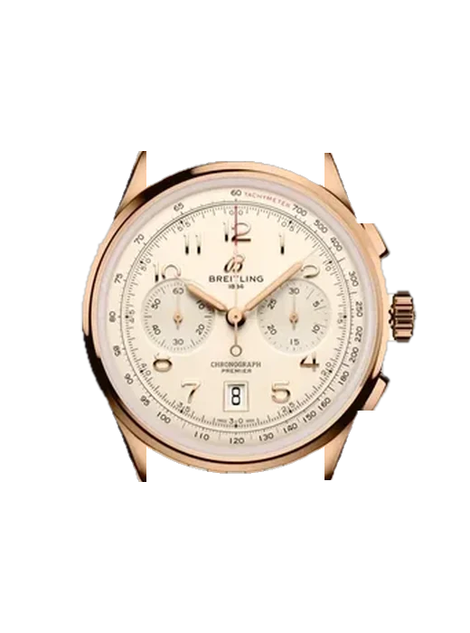 Premier RB0145371G1R1 mit Vintage Kalbslederarmband Braun — Natürliche Patina