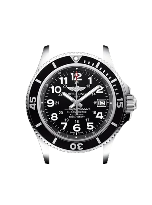 Superocean A17365C91B1A1 con Correa Grand Cavalier de cuero naranja