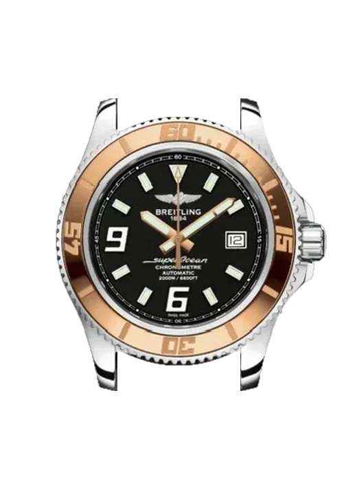 Superocean C1739112.BA77.131S con Correa Grand Cavalier de cuero naranja