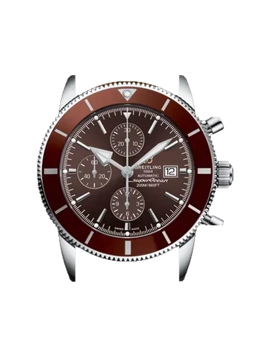 Superocean Heritage A1331233/Q616/439X/A20BA.1 mit Vintage Kalbslederarmband Braun — Natürliche Patina
