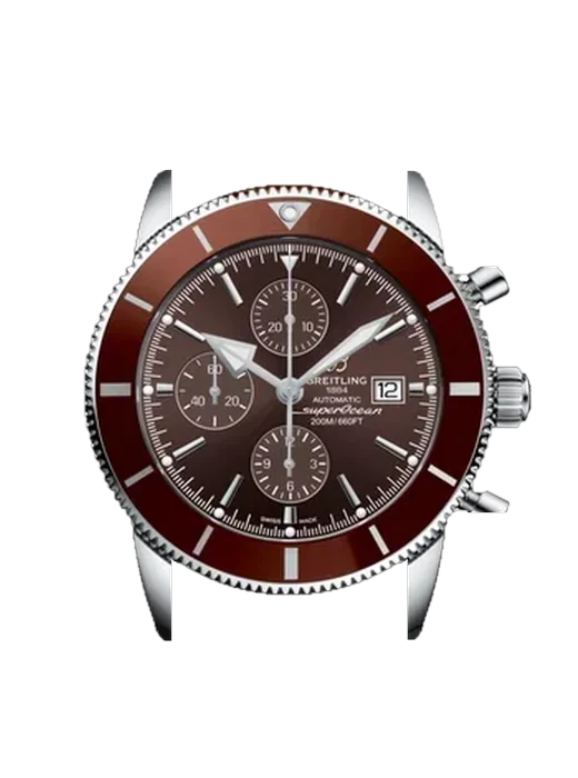 Superocean Heritage A1331233/Q616/754P/A20BA.1 con Cinturino Vitello Vintage Marrone — Patina Naturale