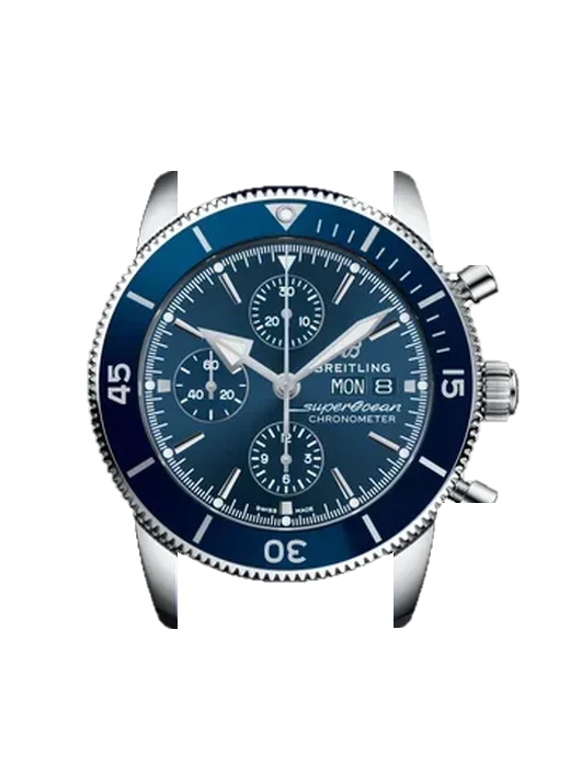 Superocean Heritage A13313161C1S1 con Cinturino Vitello Vintage Marrone — Patina Naturale