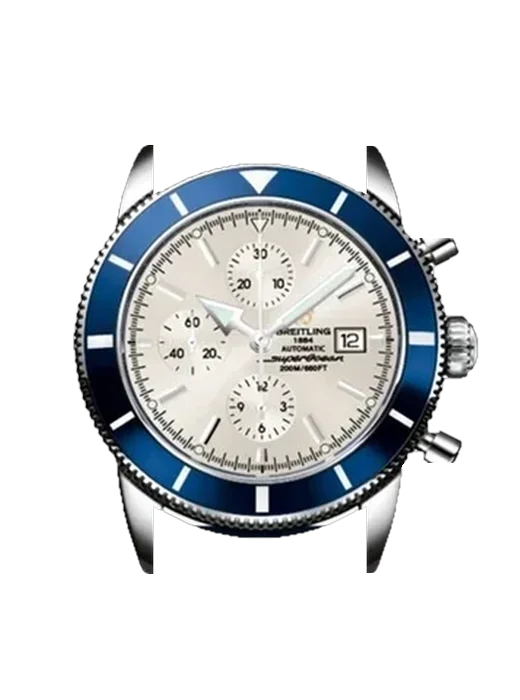 Superocean Heritage A1332016.G698.139S mit Vintage Kalbslederarmband Braun — Natürliche Patina
