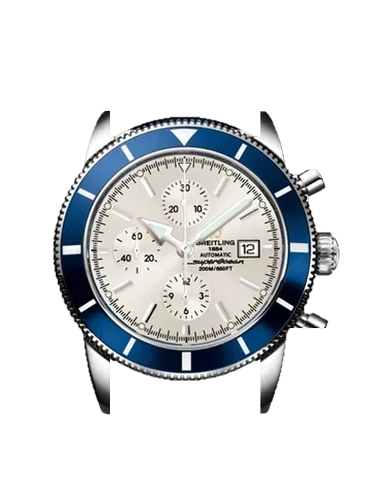 Superocean Heritage A1332016.G698.205S con Cinturino Pelle Driver Nero e Blu