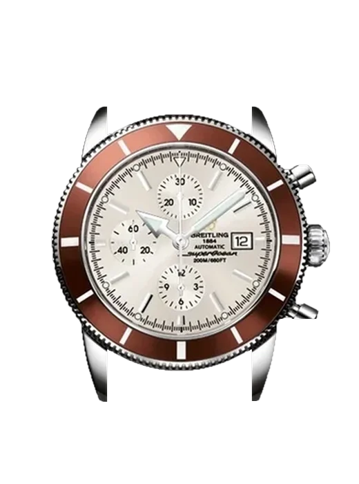 Superocean Heritage A1332033.G698.201S con Cinturino Vitello Vintage Marrone — Patina Naturale