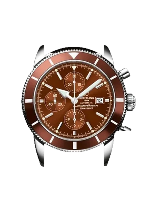 Superocean Heritage A1332033.Q553.135S con Cinturino Vitello Vintage Marrone — Patina Naturale