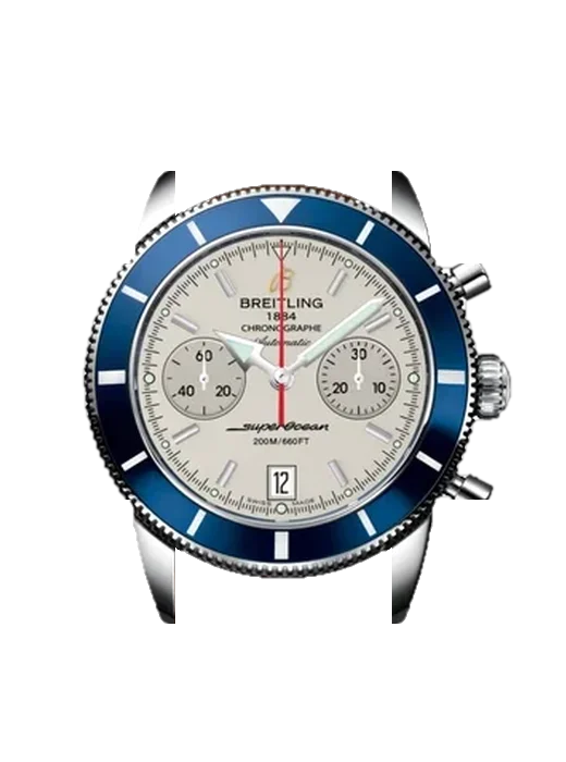 Superocean Heritage A2337016.G753.433X with Blue Alligator and Rubber Hybrid Strap