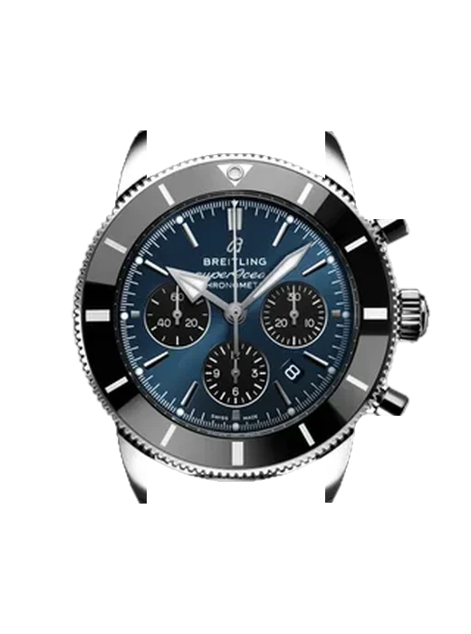 Superocean Heritage AB0162121C1A1 avec Bracelet de montre en cuir de veau vintage marron — Patine naturelle