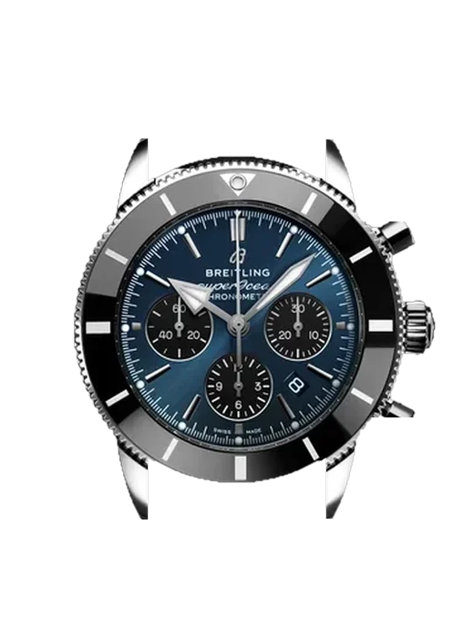 Superocean Heritage AB0162121C1S1 avec Bracelet de montre en cuir de veau vintage marron — Patine naturelle