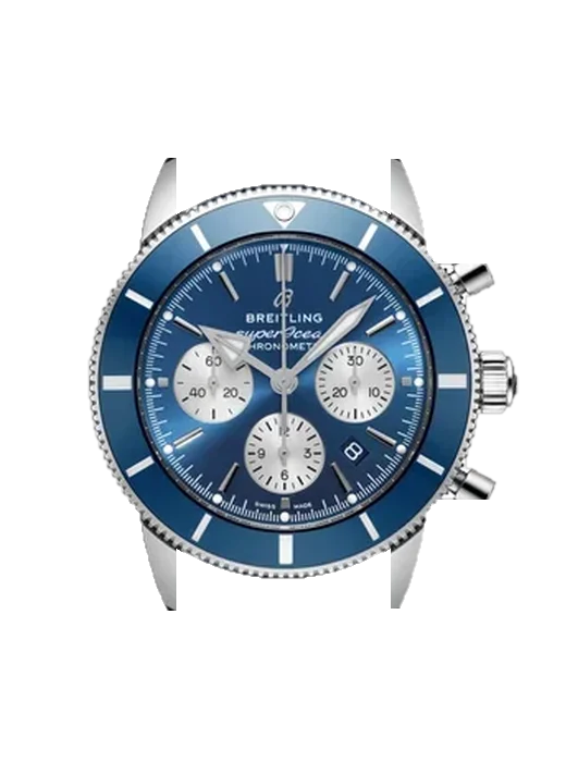 Superocean Heritage AB0162161C1S1 con Correa de piel de becerro vintage marrón — Patina natural