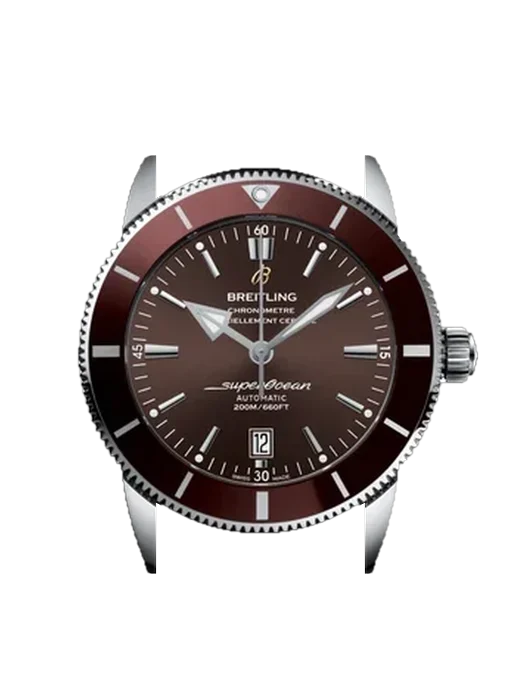 Superocean Heritage AB202033/Q618/441X/A20BA.1 con Cinturino Vitello Vintage Marrone — Patina Naturale