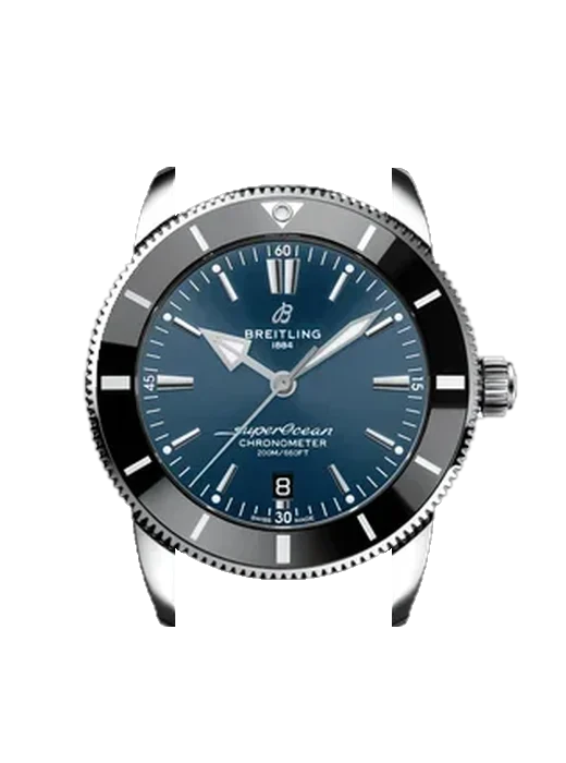 Superocean Heritage AB20304A1C1A1 con Correa de piel de becerro vintage marrón — Patina natural