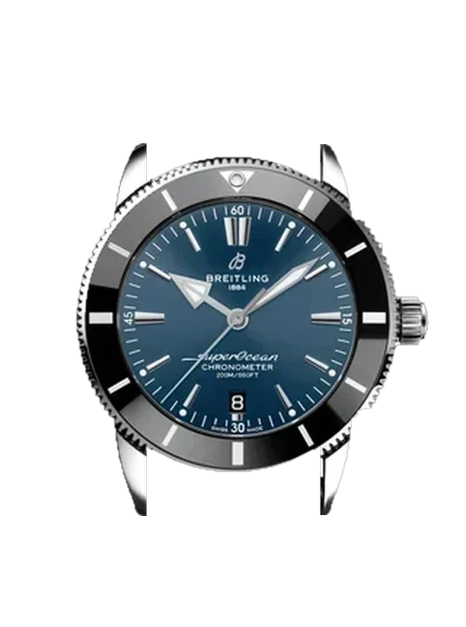 Superocean Heritage AB20304A1C1S1 with Blue Alligator and Rubber Hybrid Strap