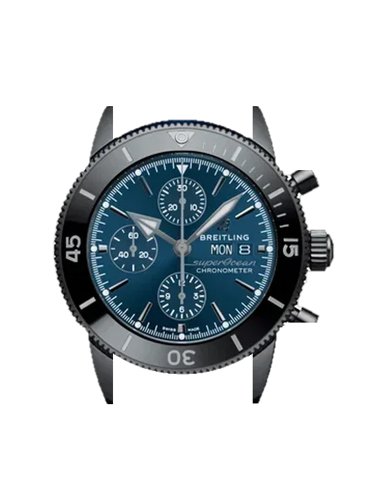 Superocean Heritage M133132A1C1W1 avec Bracelet de montre en cuir de veau vintage marron — Patine naturelle