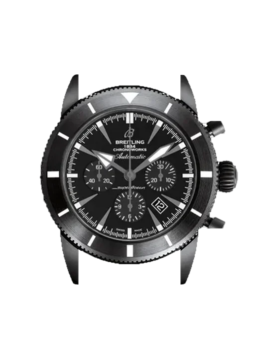 Superocean Heritage SB0161E4.BE91.760P avec Bracelet de montre en cuir de veau vintage marron — Patine naturelle