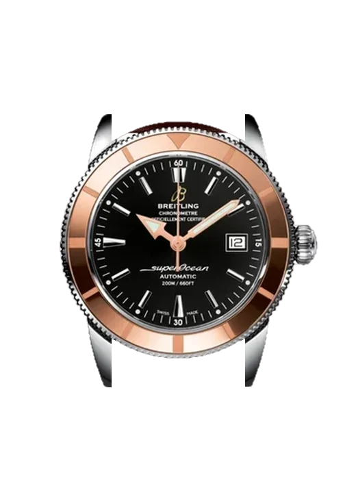 Superocean Heritage U1732112.BA61.437X con Correa de piel de becerro vintage marrón — Patina natural