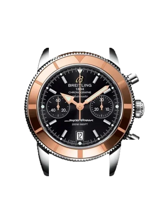 Superocean Heritage U2337012.BB81.433X con Correa de piel de becerro vintage marrón — Patina natural